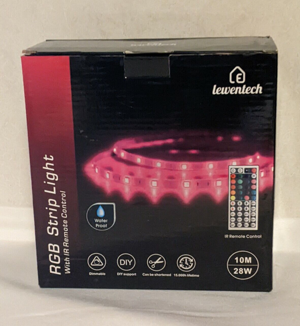 10M LED Strip Light String Tape with 44Key IR Remote Control RGB Dimmable
